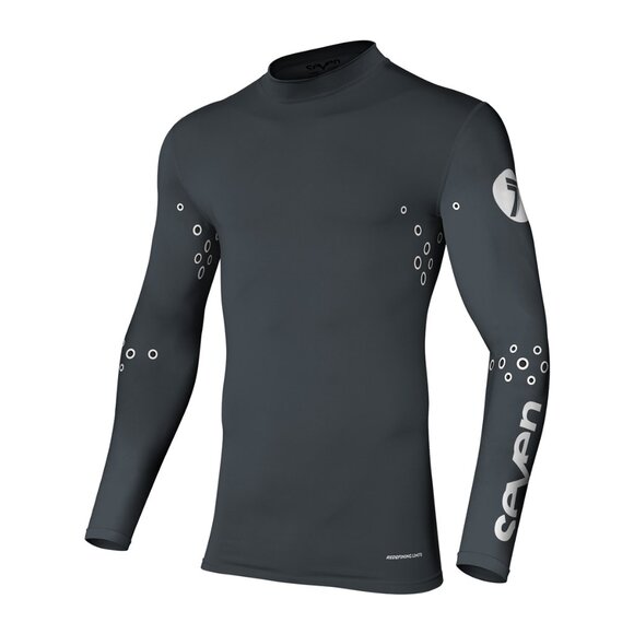 Seven Laser Cut Compression Jersey - Charcoal - 2XL - Picture 1 of 1